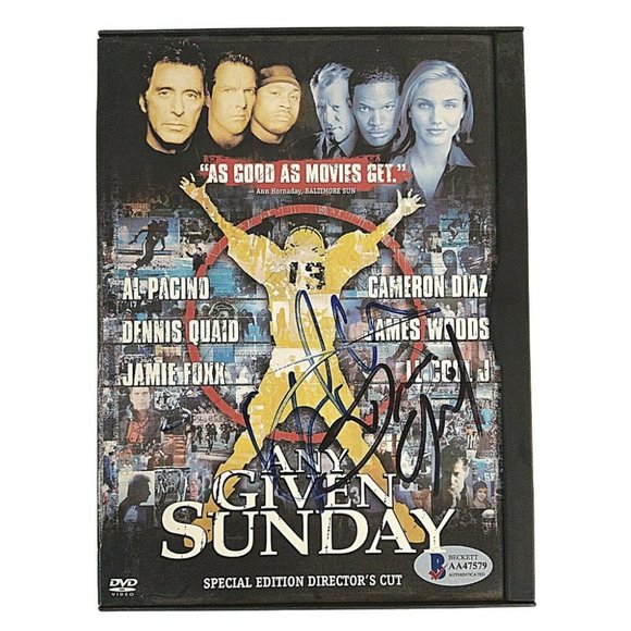 LL Cool J & Dennis Quaid Signed Any Given Sunday DVD Cover Beckett BAS Autograph - Picture 2 of 7